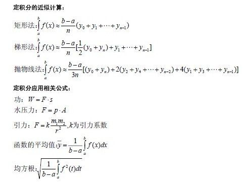 2012GCT考试数学公式归纳